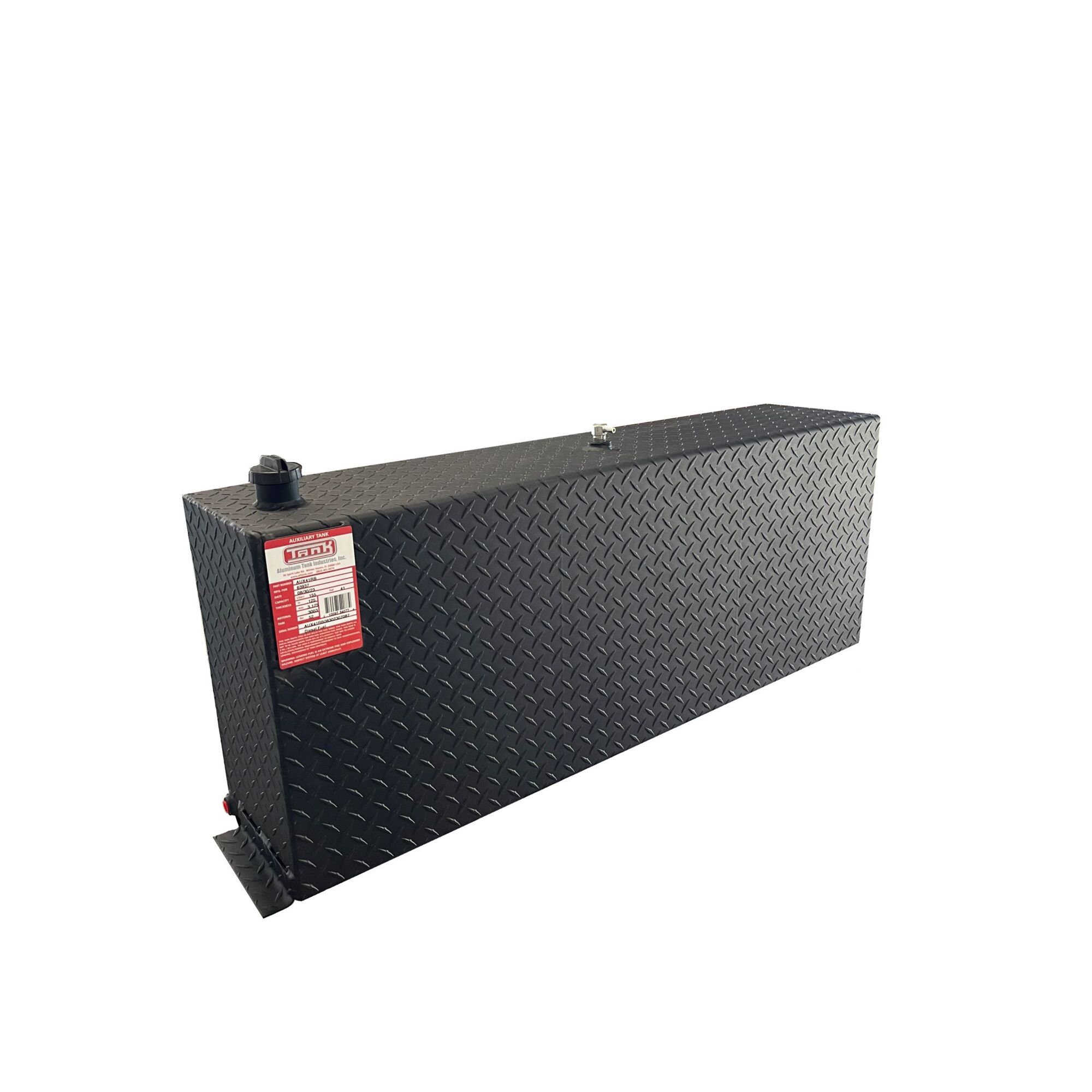Tank, ATI 41 GAL diesel auxilairy black tank, Capacity 41 Gal, Shape Rectangle, Model# AUX41RB
